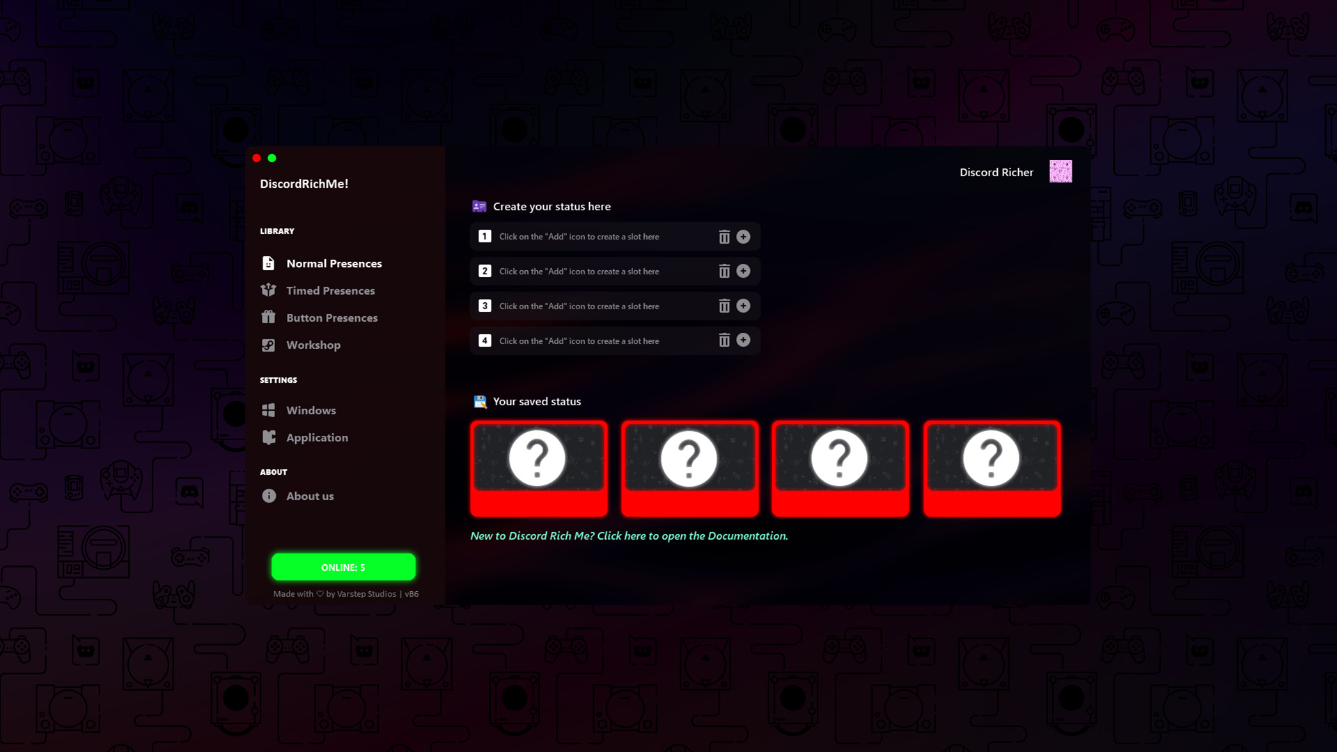 Discord Rich Me! (Custom Rich Presence) screenshot 1