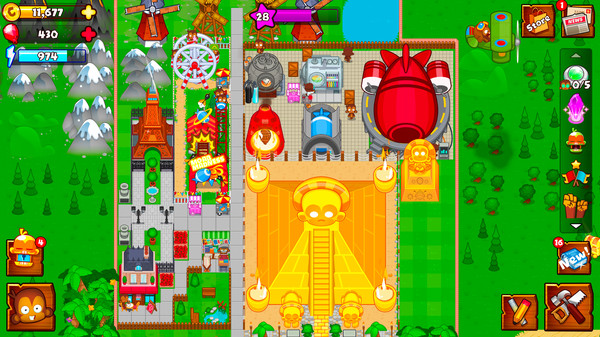Скриншоты Bloons Monkey City 4