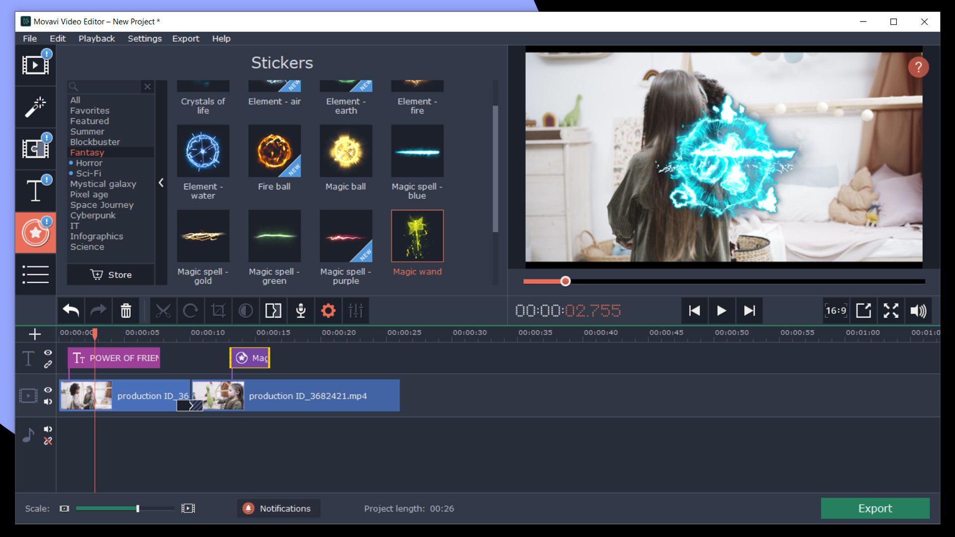 Movavi Video Editor Plus 2020 Effects - Cinematic Set #4