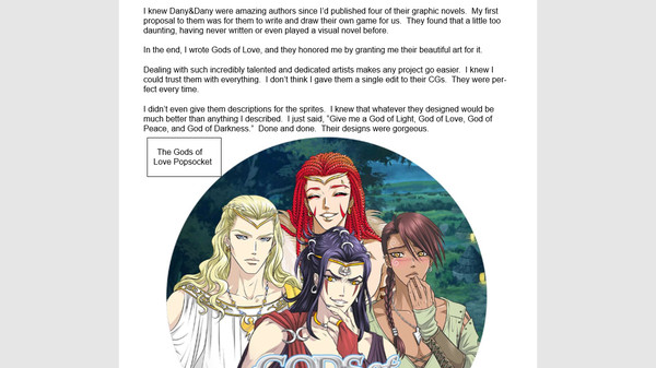Gods of Love Art Book for steam Gods of Love Art Book for steam