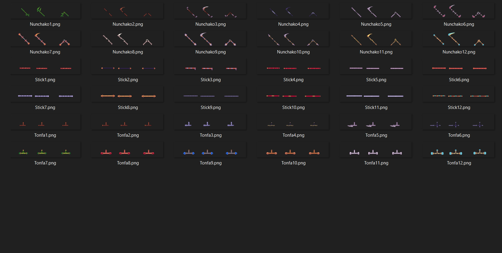 RPG Maker MV - Medieval Asian Fantasy Weapons Pack #3