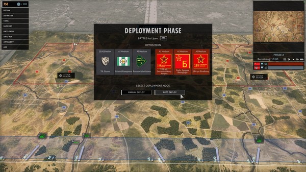 Steel Division 2 - Reinforcement Pack #6 - Auto Deployment