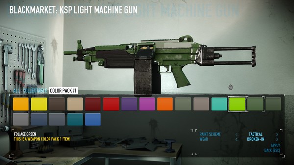 скриншот PAYDAY 2: Weapon Color Pack 1 1
