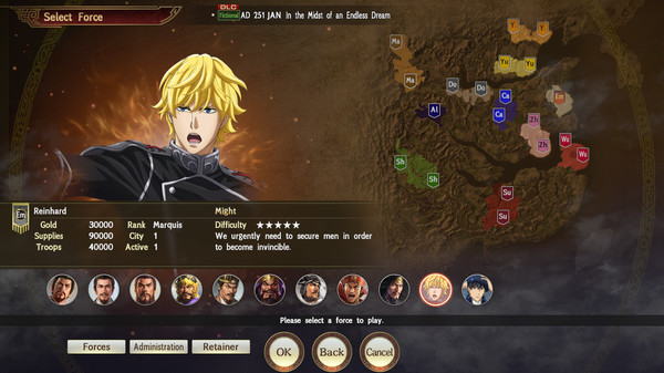 RTK14: "Legend of the Galactic Heroes" Collab Scenario "In the Midst of an Endless Dream" & Reinhard & Yang Officer Data Set