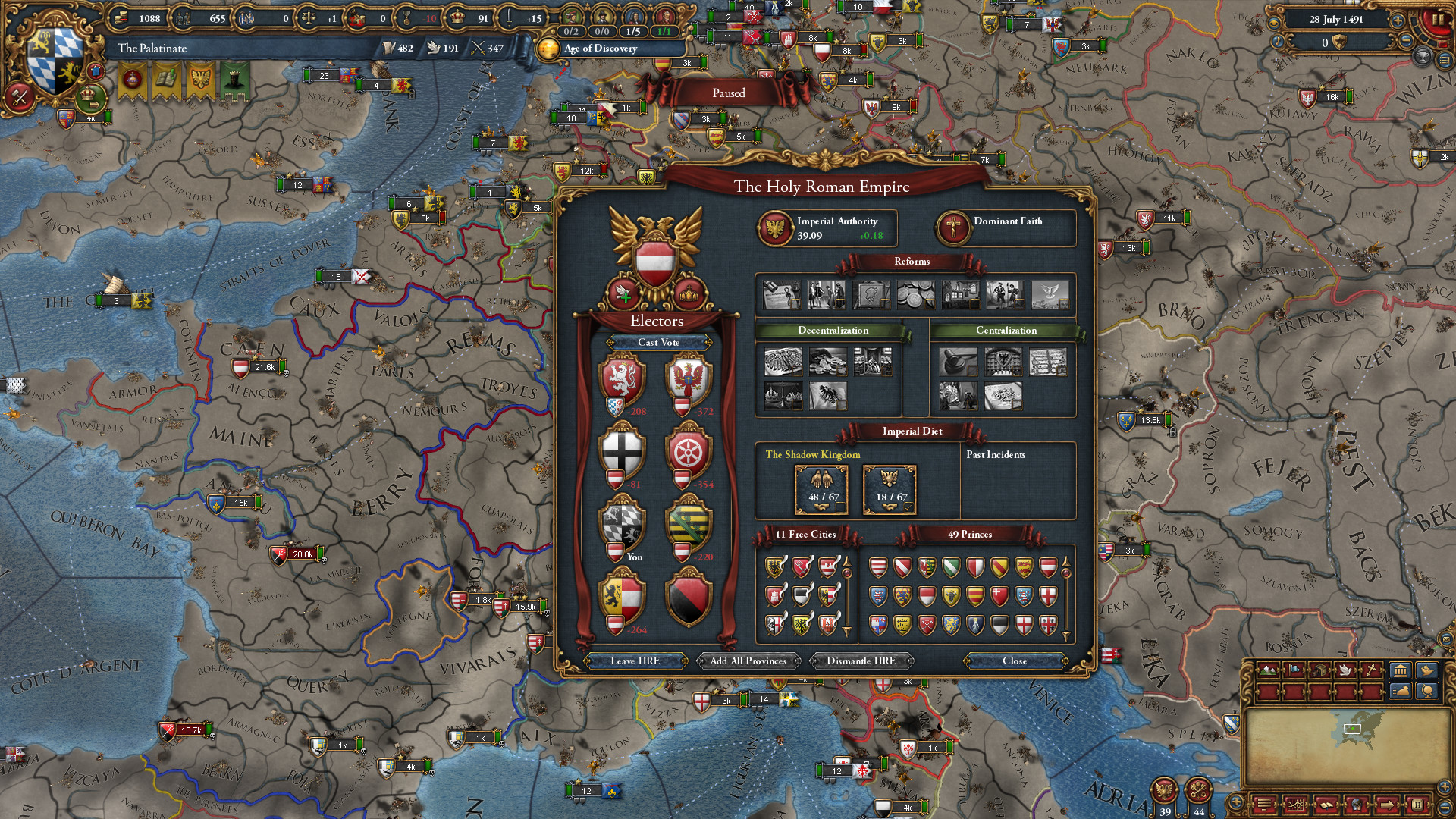 Europa Universalis IV: Emperor expansion out now