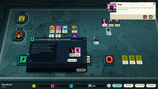 скриншот Cultist Simulator: The Exile 3