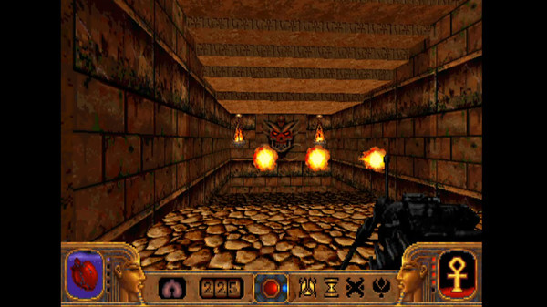 Скриншот из PowerSlave (DOS Classic Edition)
