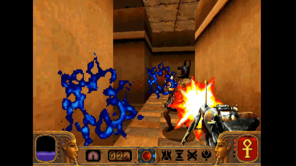Скриншот из PowerSlave (DOS Classic Edition)