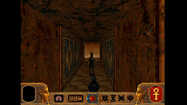 Скриншот из PowerSlave (DOS Classic Edition)