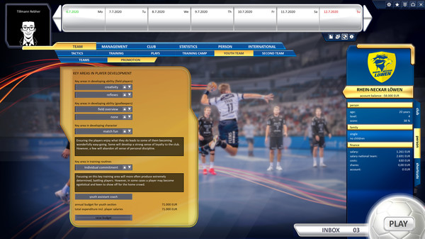 Скриншот из Handball Manager 2021