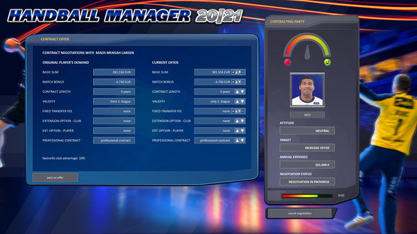 Скриншот из Handball Manager 2021