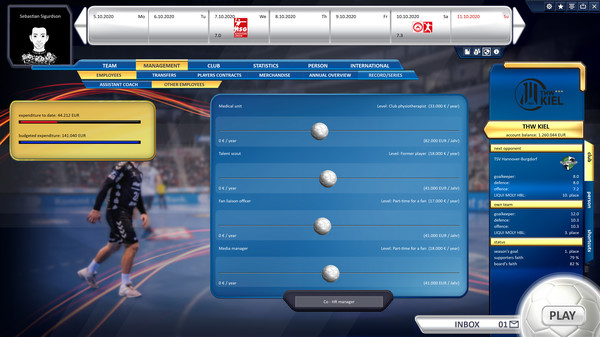 Скриншот из Handball Manager 2021