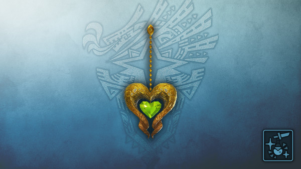 KHAiHOM.com - Monster Hunter World: Iceborne - Pendant: Emerald Kulve Heart