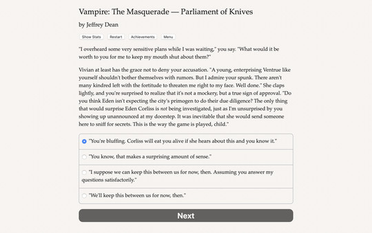 скриншот Vampire: The Masquerade — Parliament of Knives 3