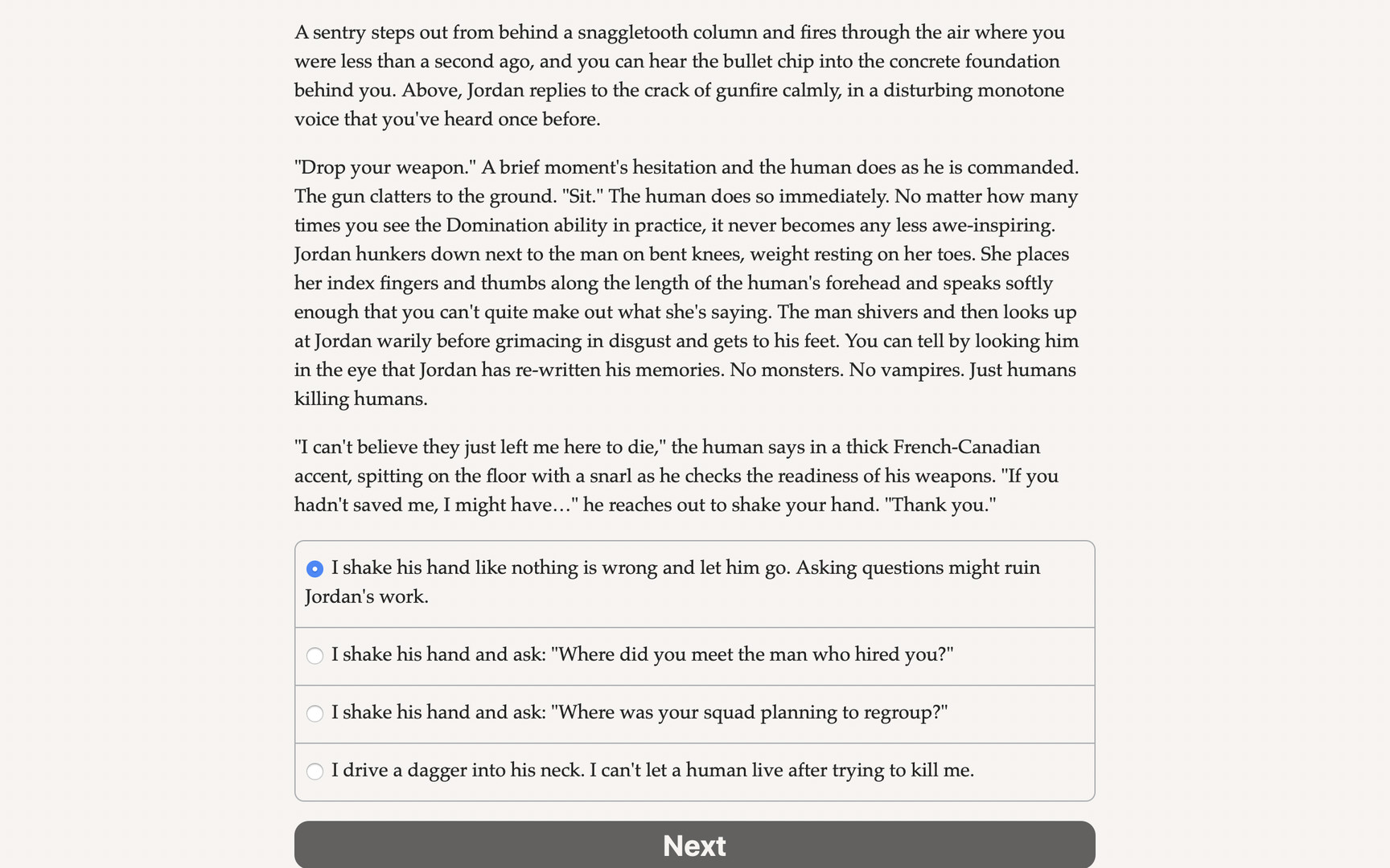 Vampire: The Masquerade — Parliament of Knives screenshot 1