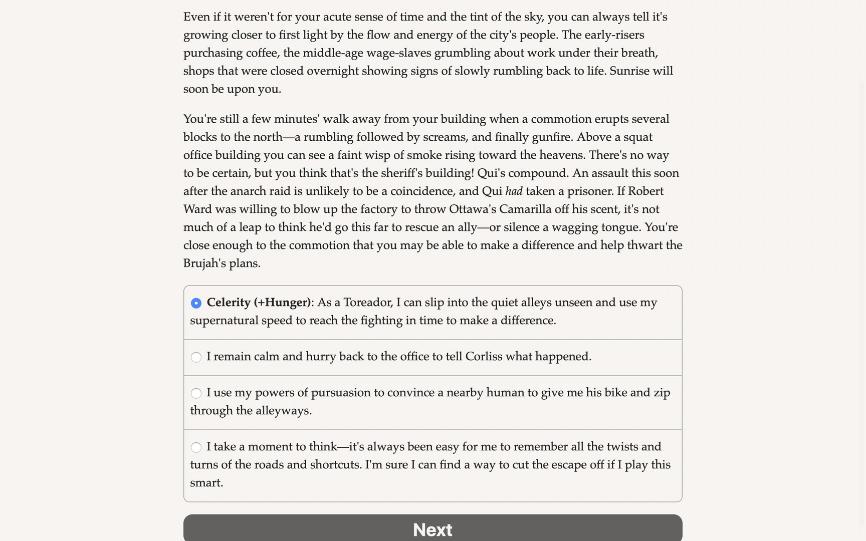Vampire: The Masquerade — Parliament of Knives Demo #5