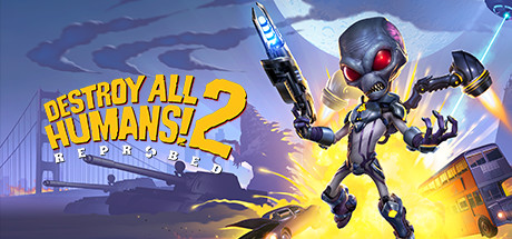 Steam header art for Destroy All Humans! 2 - Reprobed