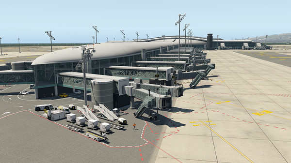 скриншот X-Plane 11 - Add-on: Aerosoft – Airport Barcelona 1