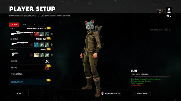 скриншот Zombie Army 4: Gas Mask Headgear Bundle 1