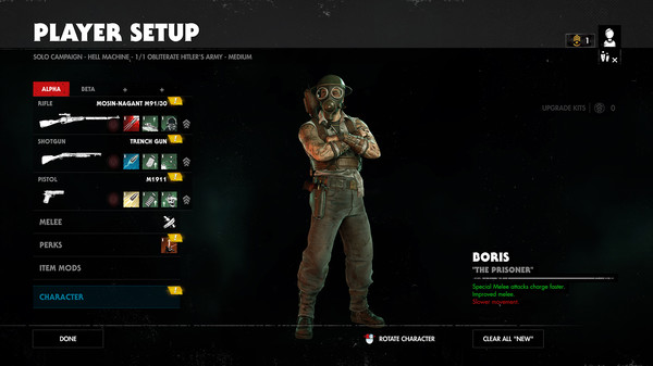скриншот Zombie Army 4: Gas Mask Headgear Bundle 3