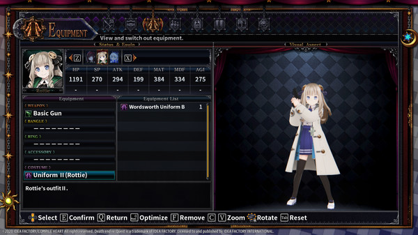 Death end re;Quest 2 - Alternate Uniform Set