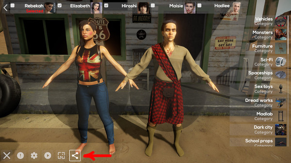 Props pack for 3D Visual Novel Maker