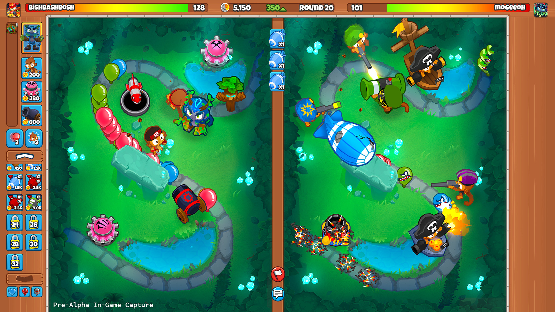 all keybinds for bloons td battles