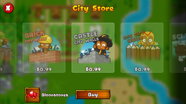 Bloons Monkey City - Castle City Walls