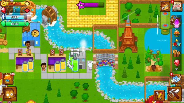 скриншот Bloons Monkey City - Eiffel Tower Pack 4