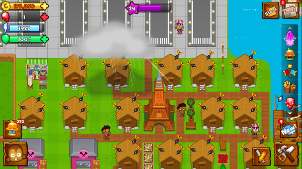 скриншот Bloons Monkey City - Eiffel Tower Pack 1