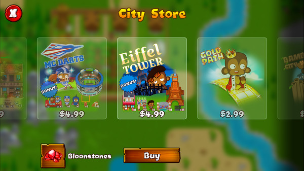скриншот Bloons Monkey City - Eiffel Tower Pack 0