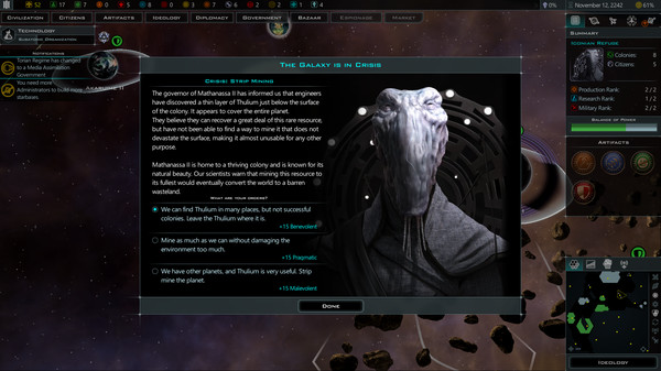 скриншот Galactic Civilizations III - Worlds in Crisis DLC 2