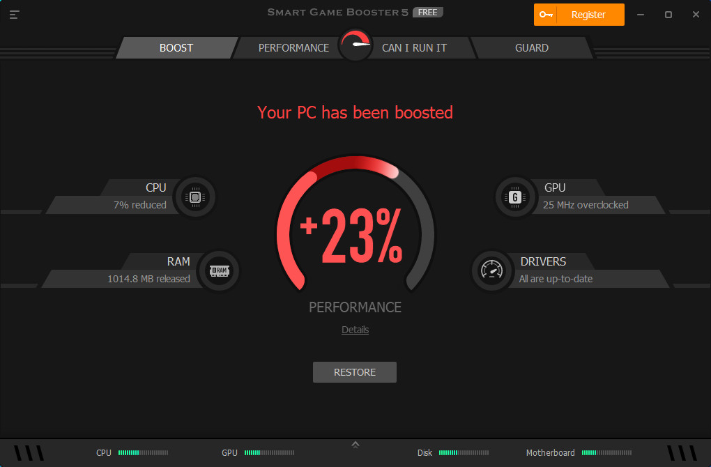 How to use the Game Optimizer 