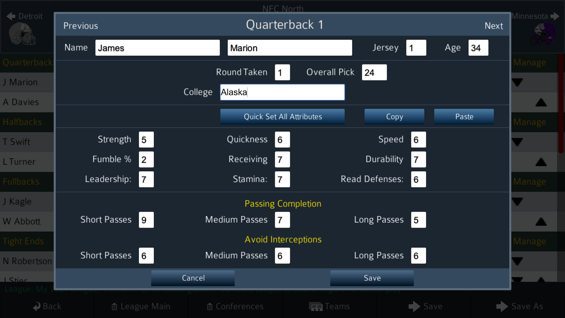 Pro Strategy Football 2021 #28