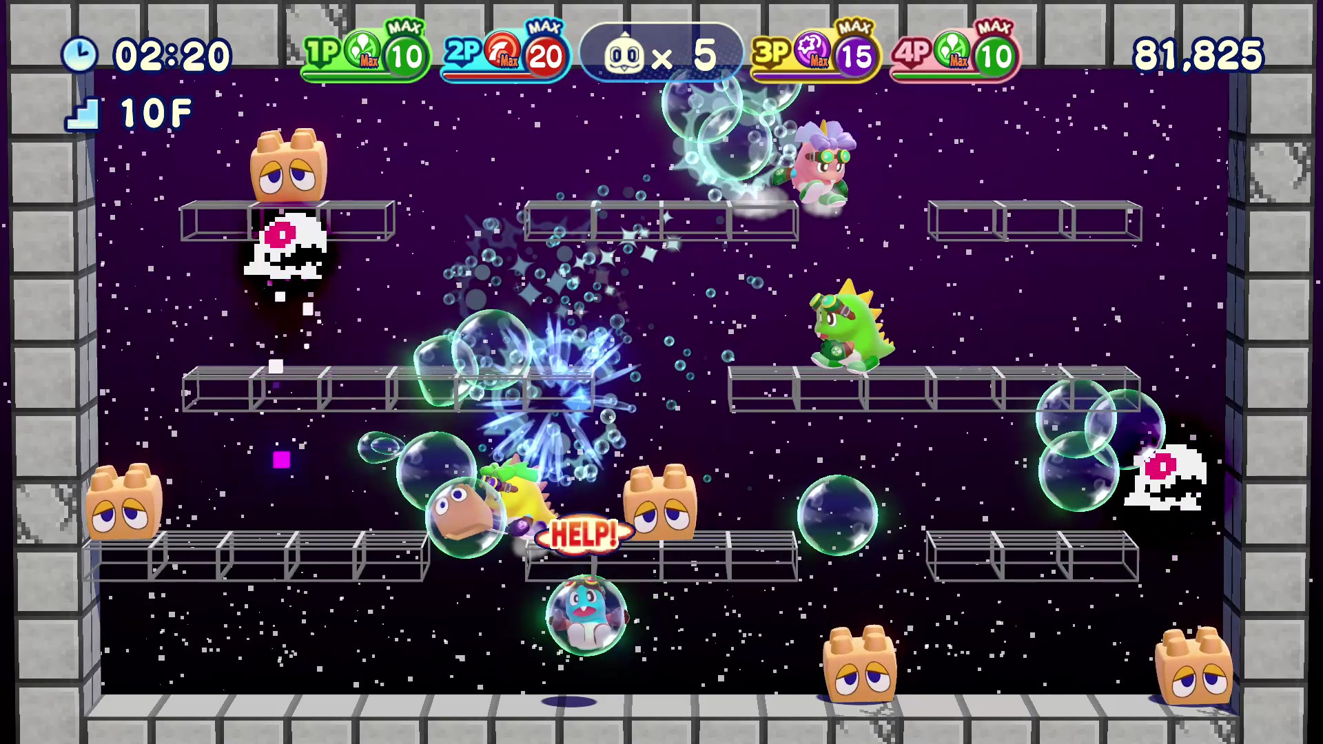 Bubble Bobble 4 Friends, um game de plataforma, chegará ao PS4