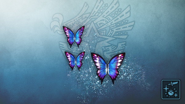 KHAiHOM.com - Monster Hunter World: Iceborne - Pendant: Phantom Azure Butterflies