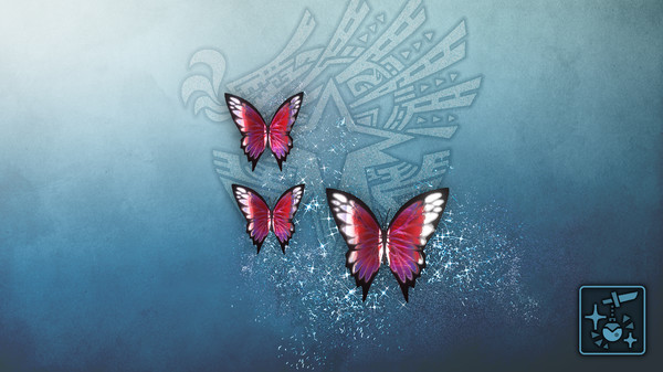 KHAiHOM.com - Monster Hunter World: Iceborne - Pendant: Phantom Magenta Butterflies