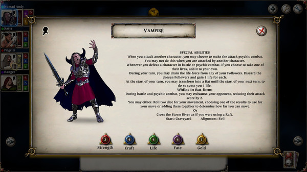скриншот Talisman - Character Pack #22 Vampire 3