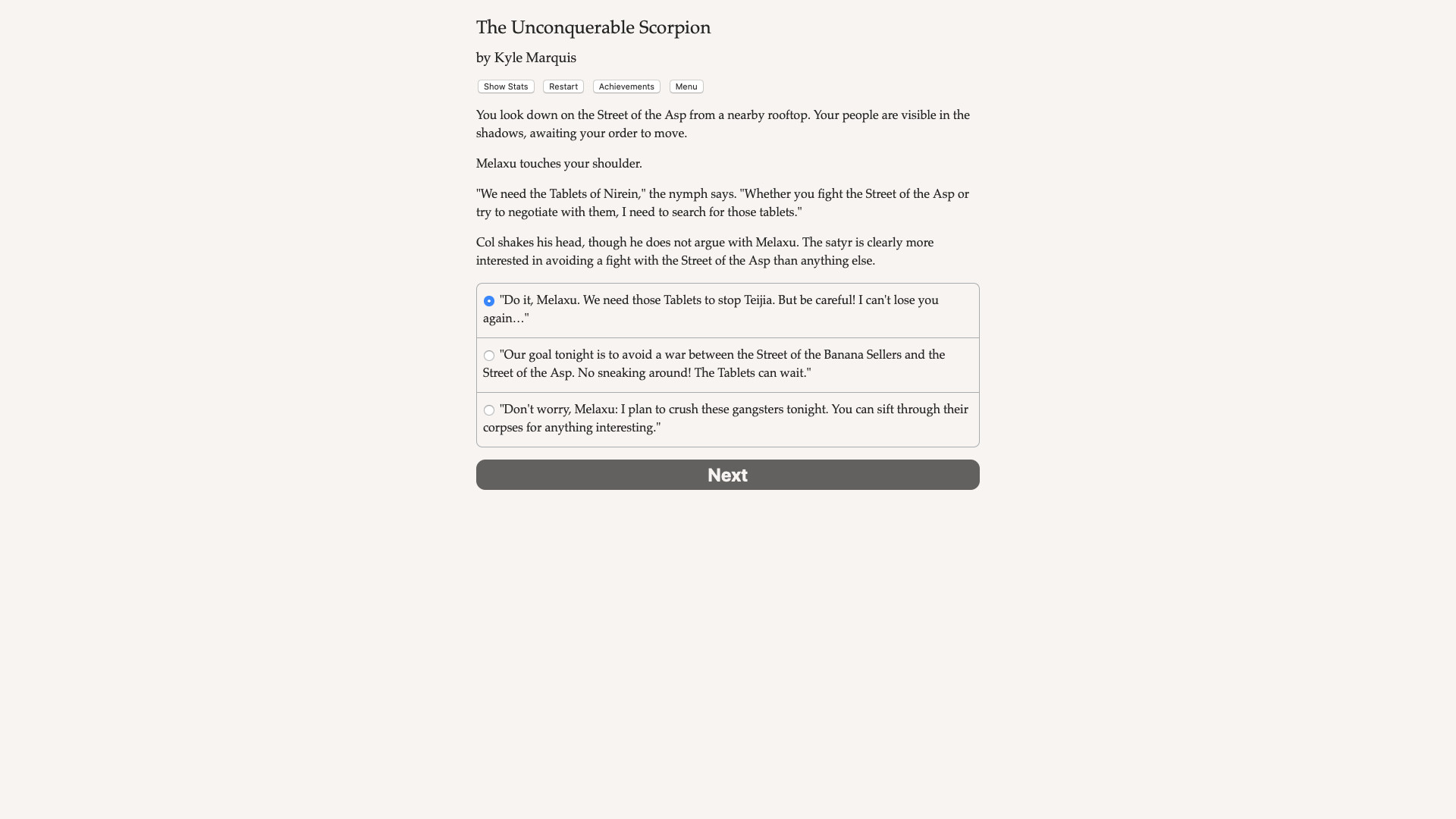 Pon Para and the Unconquerable Scorpion Demo #4