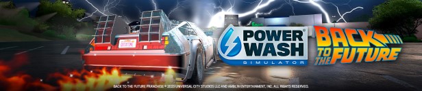 PowerWash Simulator is getting a Back to the Future pack