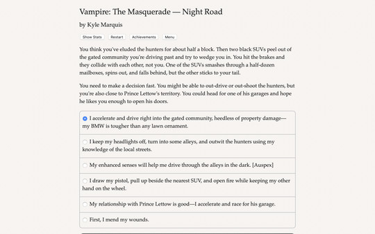 скриншот Vampire: The Masquerade — Night Road 3