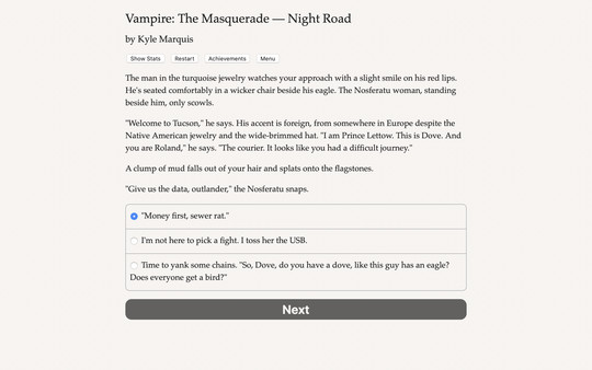 скриншот Vampire: The Masquerade — Night Road 0