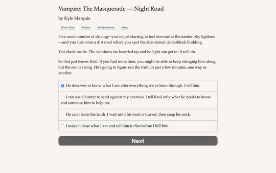 скриншот Vampire: The Masquerade — Night Road 1