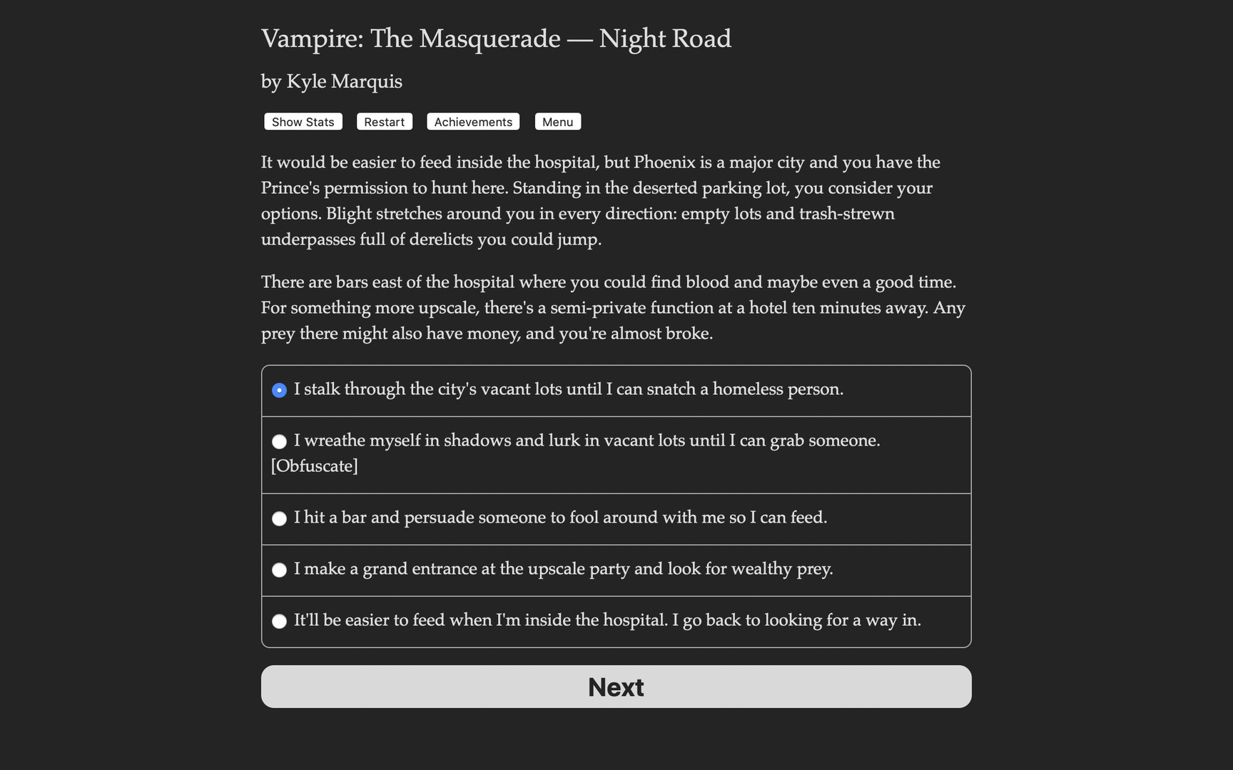 Vampire: The Masquerade — Night Road Demo #3