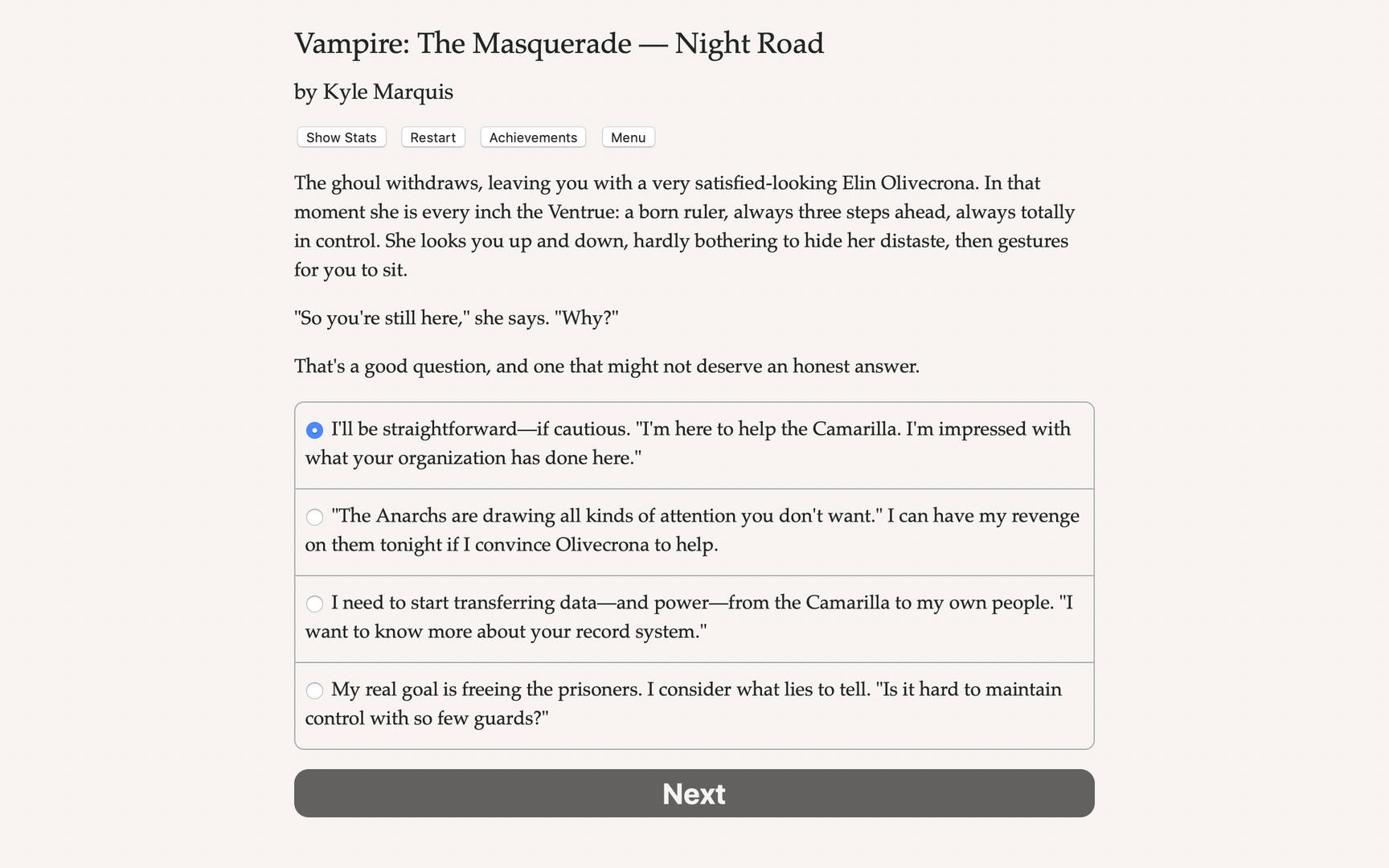 Vampire: The Masquerade — Night Road Demo #4