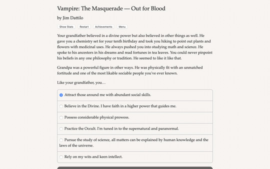 скриншот Vampire: The Masquerade — Out for Blood 0