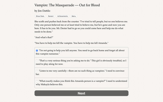 скриншот Vampire: The Masquerade — Out for Blood 1