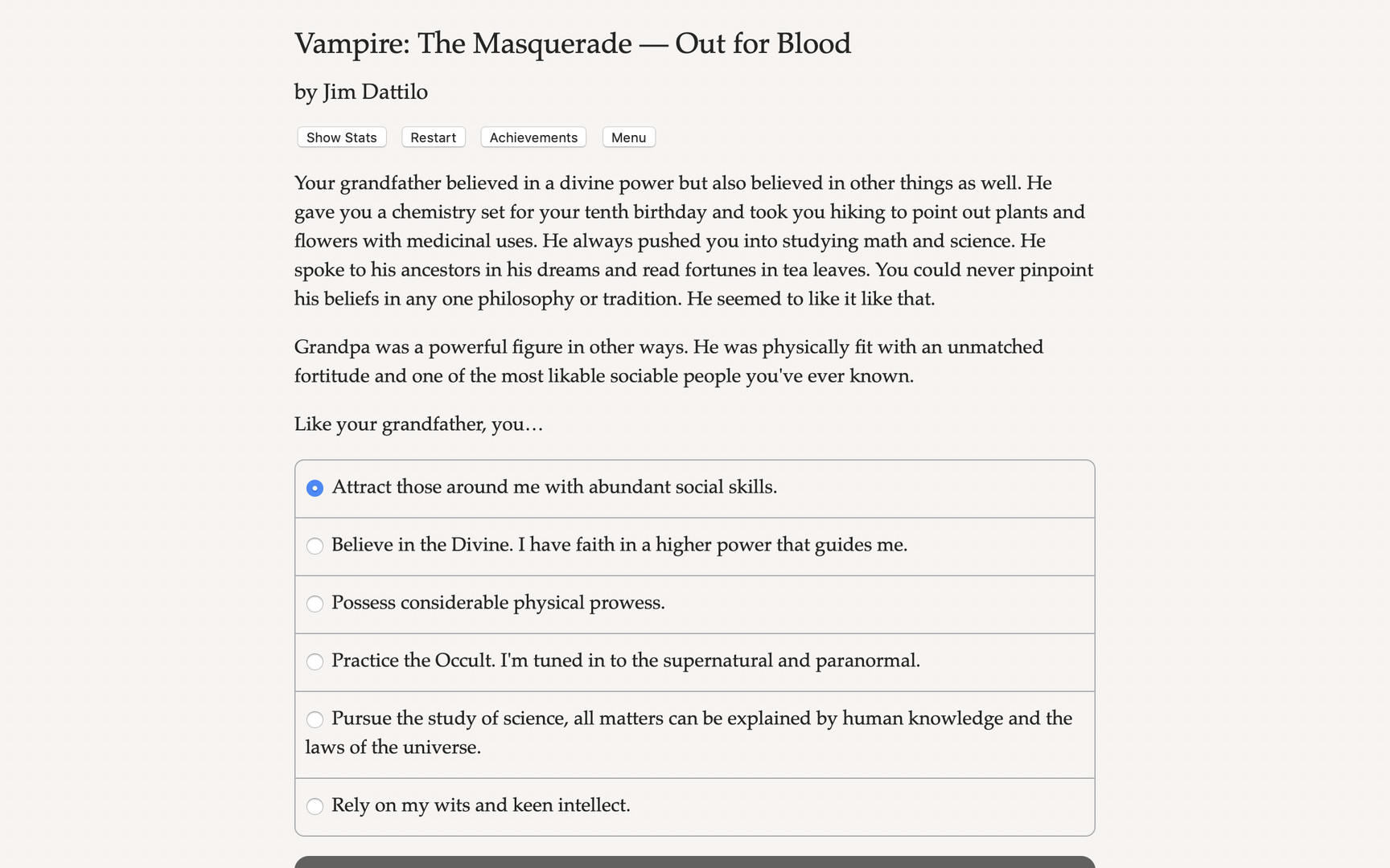 Vampire: The Masquerade — Out for Blood Demo #4