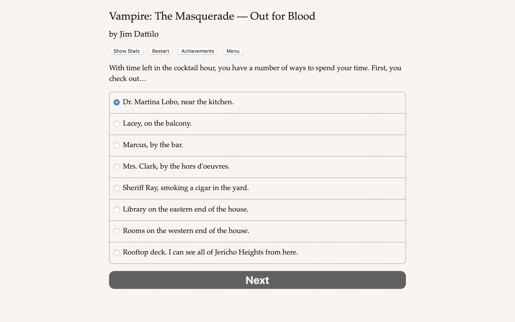 Vampire: The Masquerade — Out for Blood Demo Featured Screenshot #1