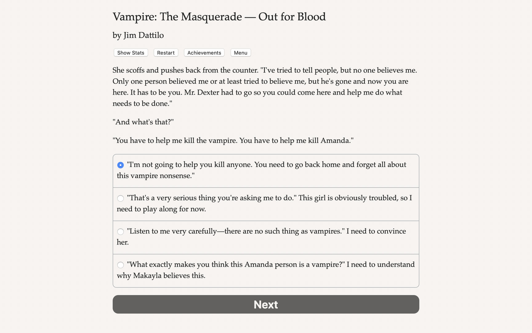 Vampire: The Masquerade — Out for Blood Demo #2